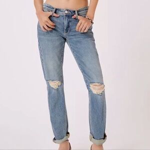Anthropologie Slim Boyfriend Distressed Jean
